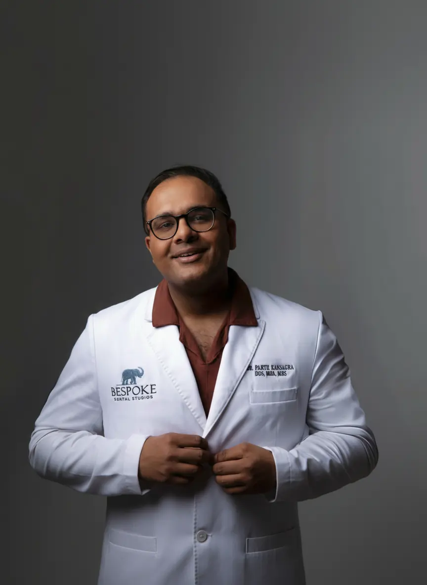 Dr. Parth Kansagra, cosmetic dentist and implant specialist in Los Alamitos, California